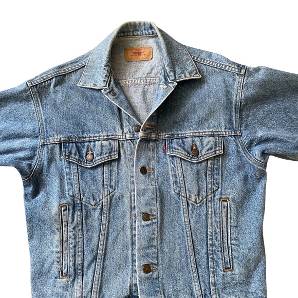 Vintage Levi men’s blue jean jacket size small like new - Picture 1 of 6